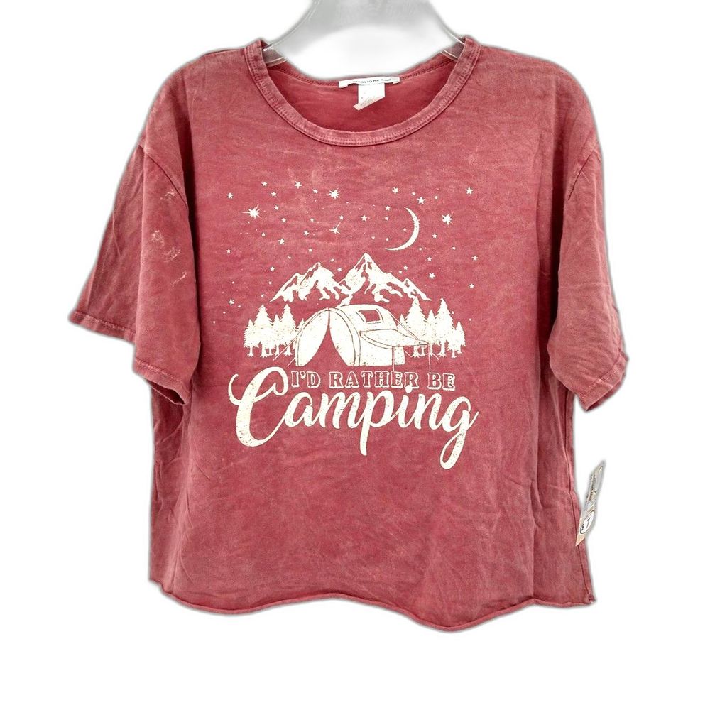 CAUTION TO THE WIND Boxy Tee - Medium - NWT